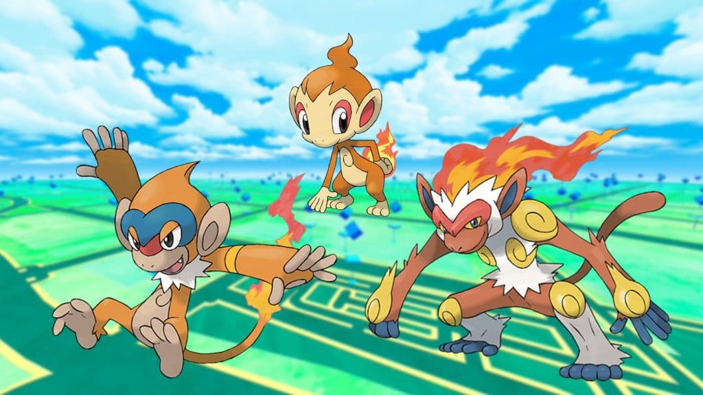 chimchar monferno infernape pokemon