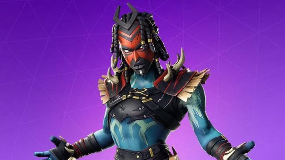 An image of the Shaman skin in Fortnite.