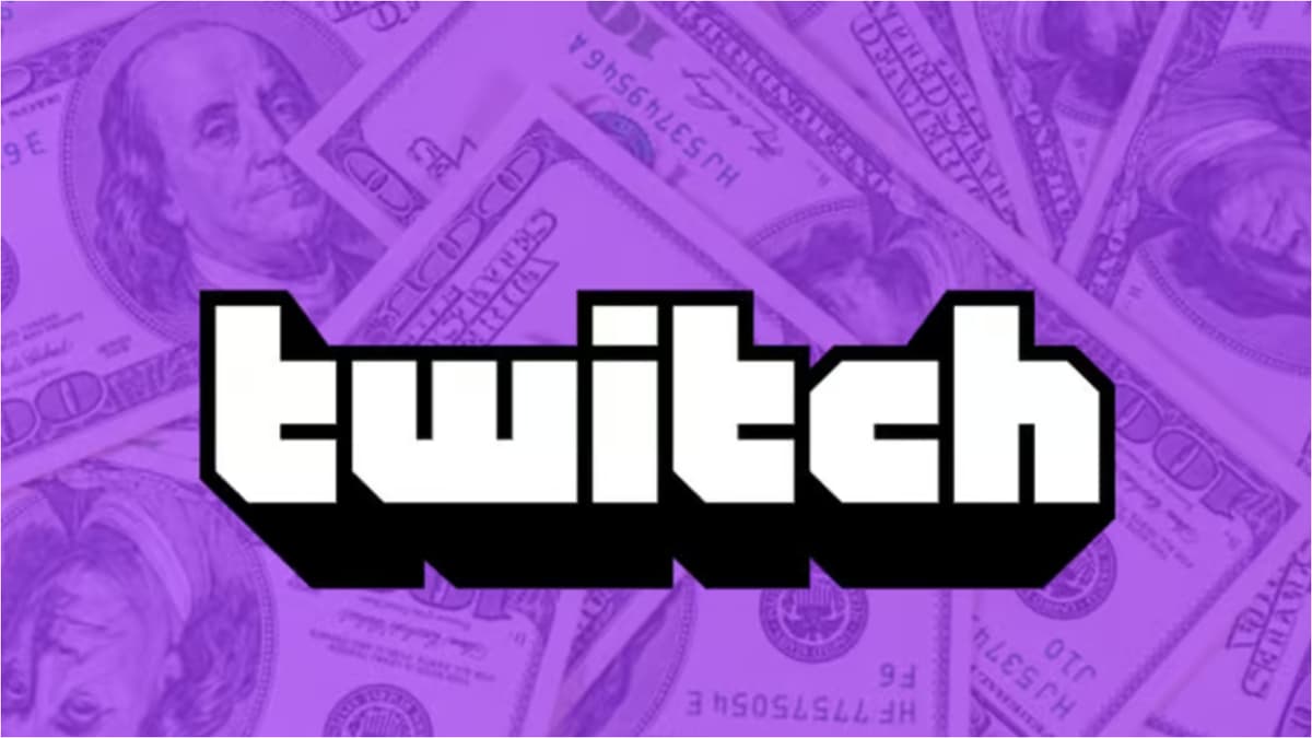 twitch logo with us dollars in background