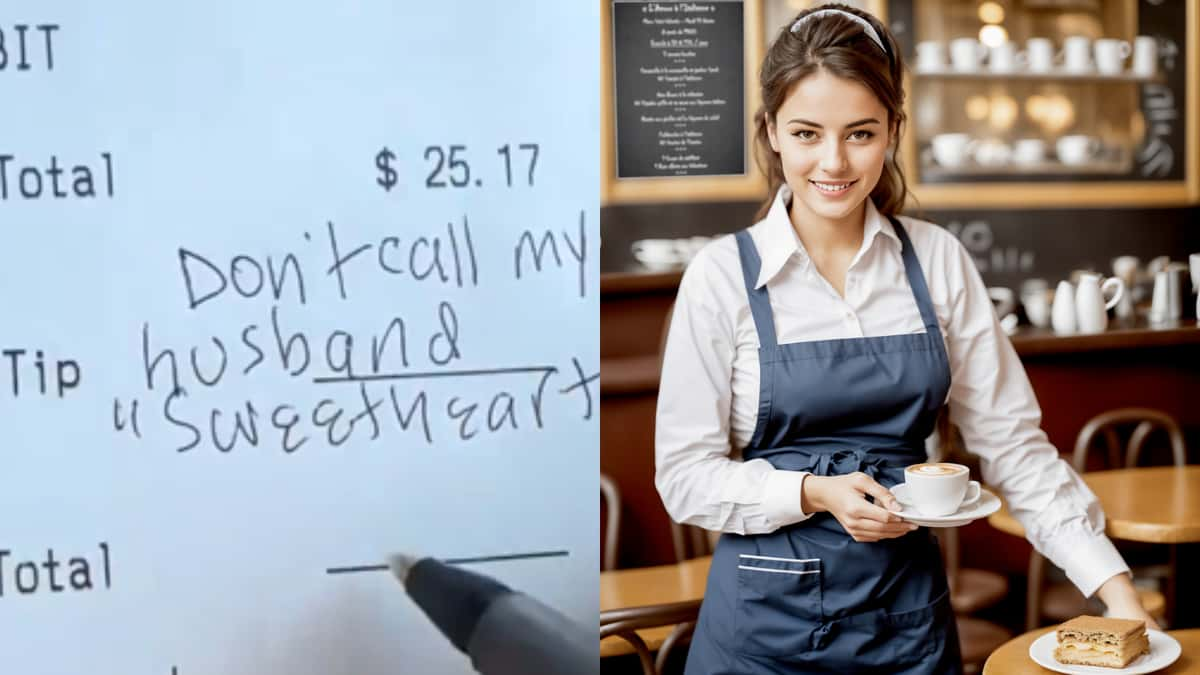 woman refuses to tip server