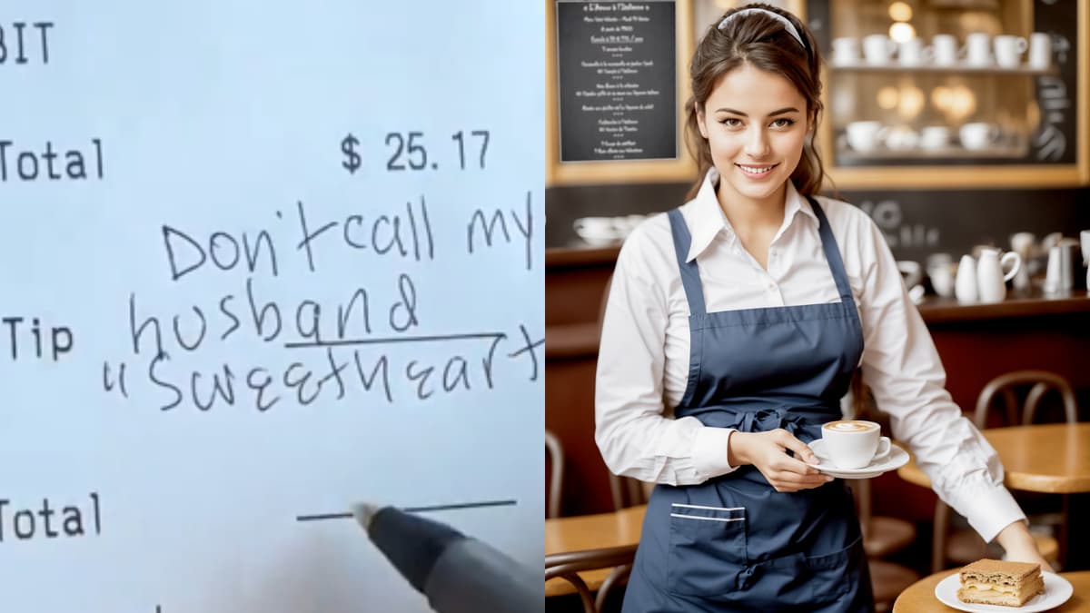 woman refuses to tip server