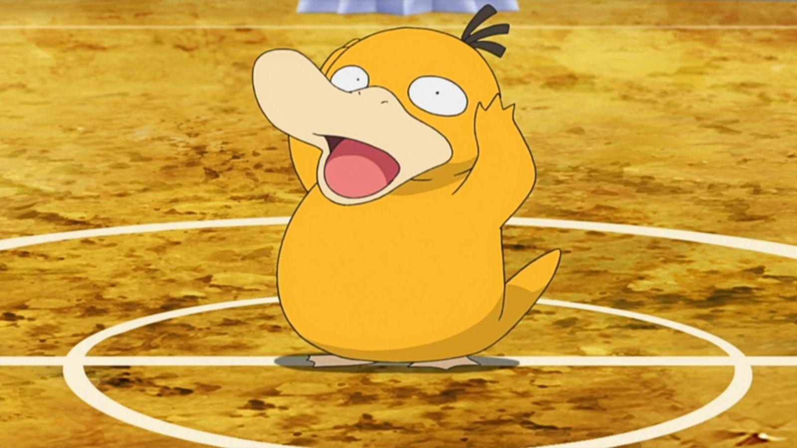 Psyduck from Pokemon anime.