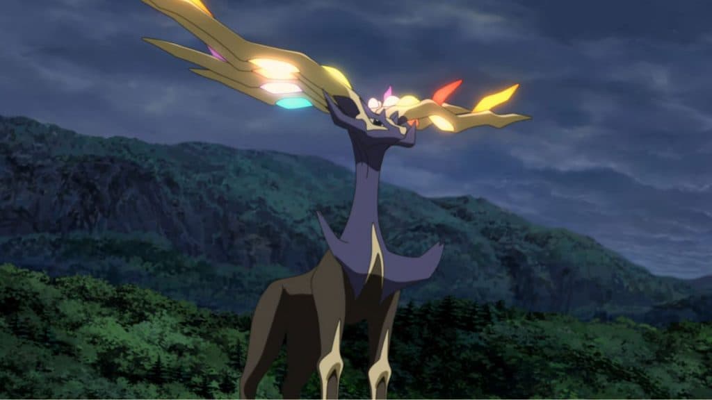 Xerneas from Pokemon anime.