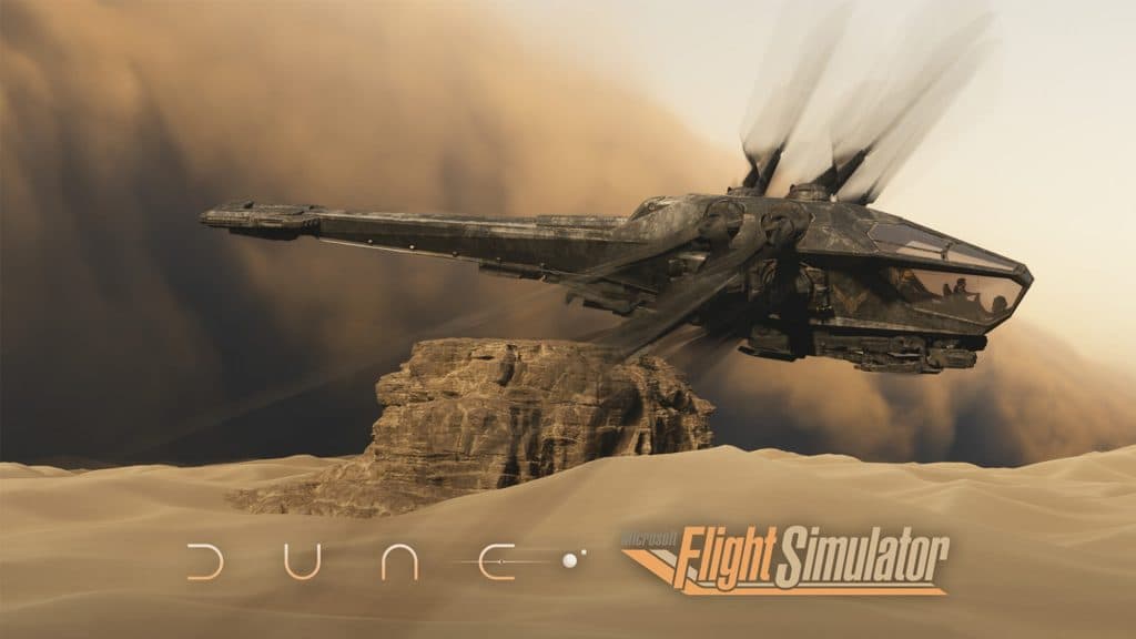 dune microsoft flight simulator crossover