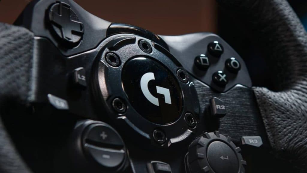 Image of the Logitech G923 Racing Wheel.