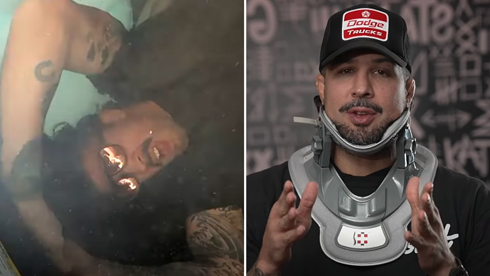 Brendan Schaub gets concussion after flipping truck attempting to