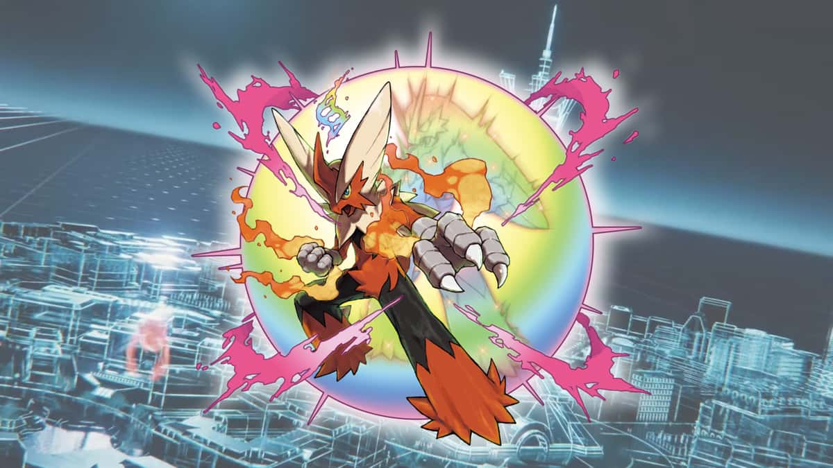 Mega Blaziken over Pokemon Legends Z-A trailer screenshot