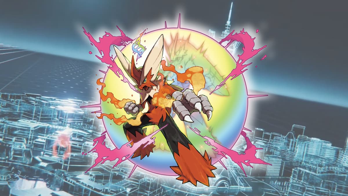 Mega Blaziken over Pokemon Legends Z-A trailer screenshot