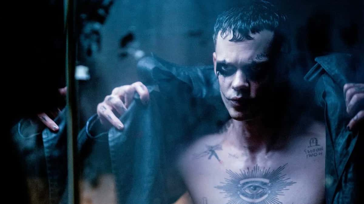 Bill Skarsgård’s in The Crow remake as Eric Draven