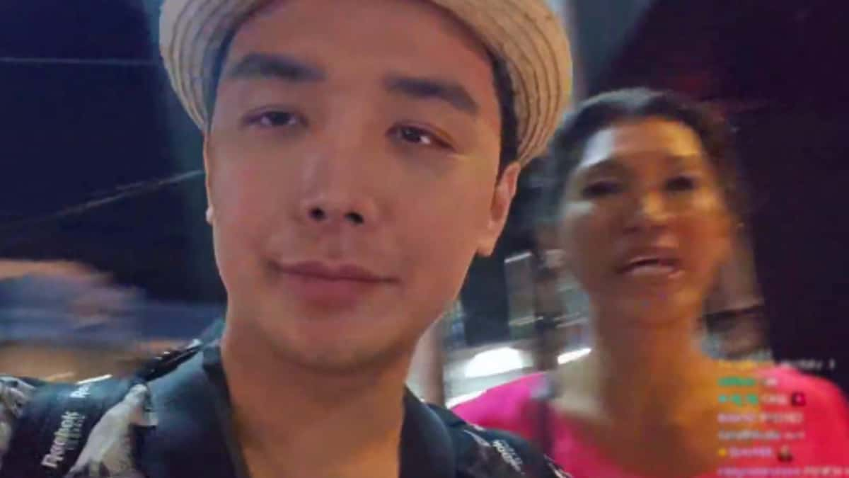 Kick streamer attacked by a stranger on a street in the Philippines.