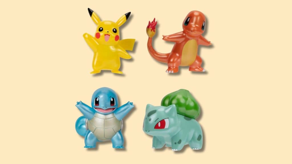 Pokemon metallic Battle Figures.