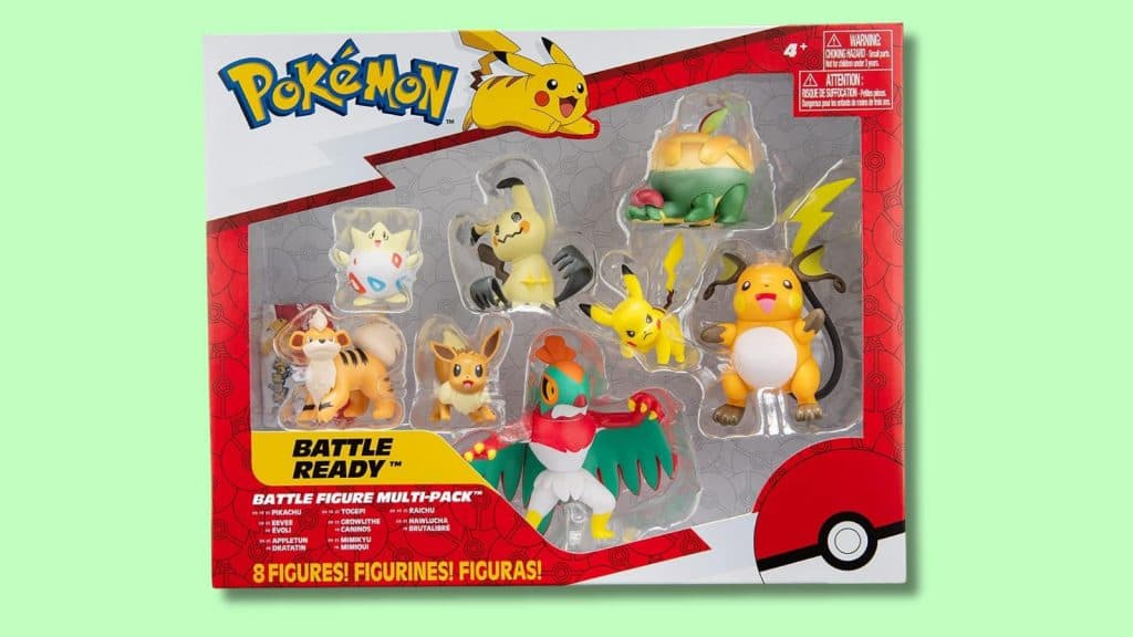 8 pack of Pokemon Battle Figures.