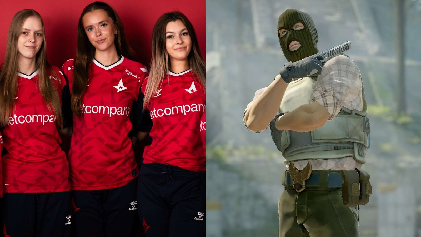 astralis female cs2 team and default male agent