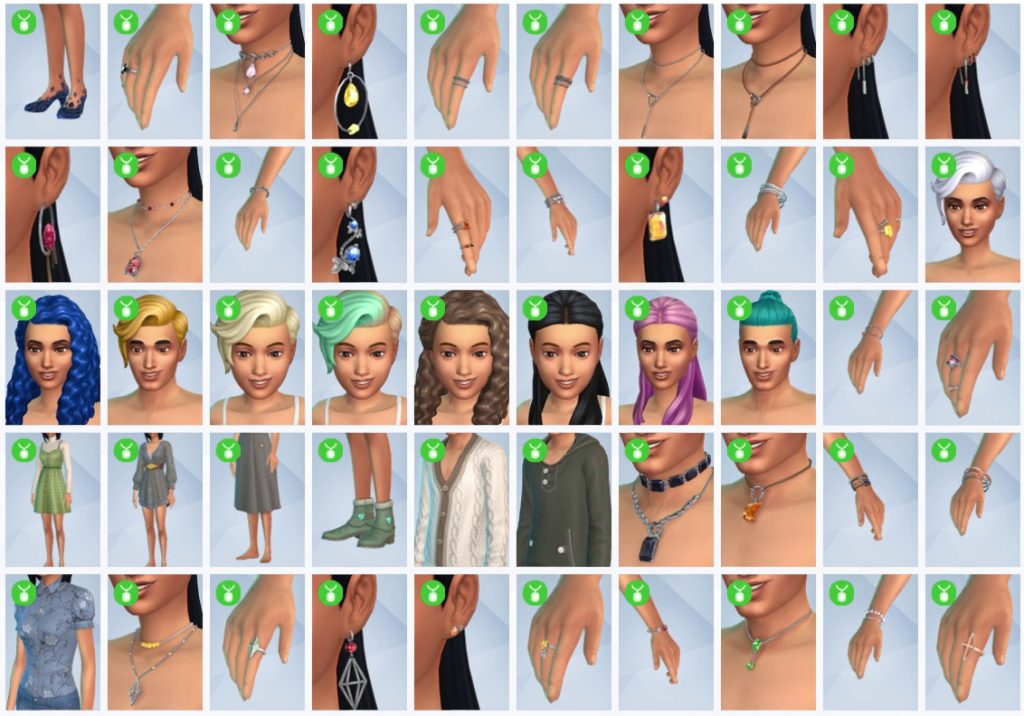 All new CAS and Build Mode items in The Sims 4 Crystal Creations