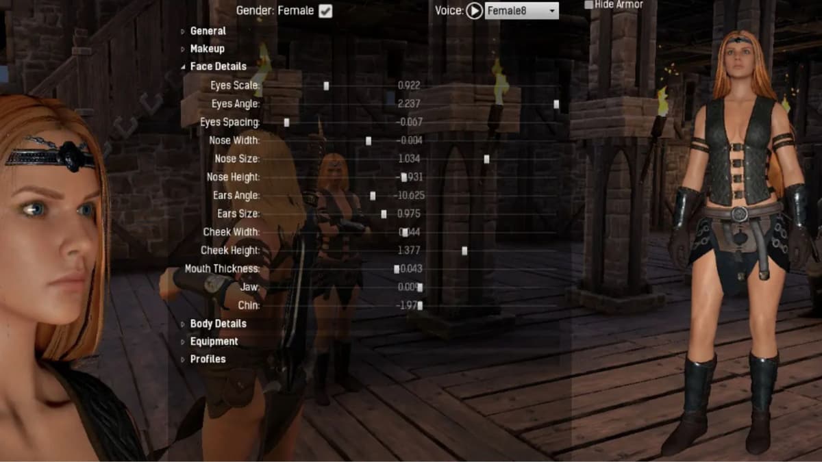 A screenshot of the Edit Appearance mod in Conan Exiles.