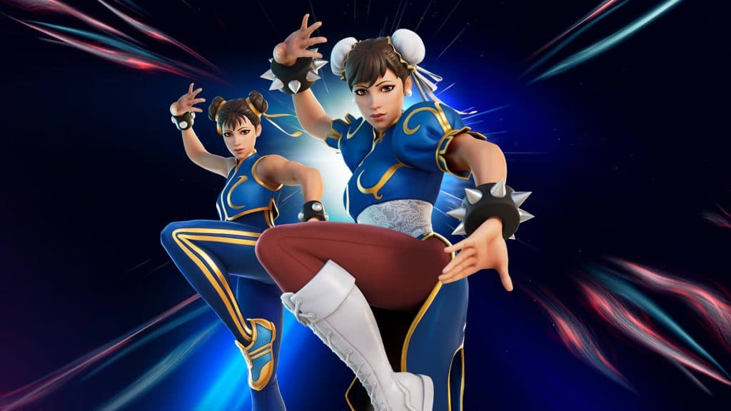 Fortnite Chun Li skin.