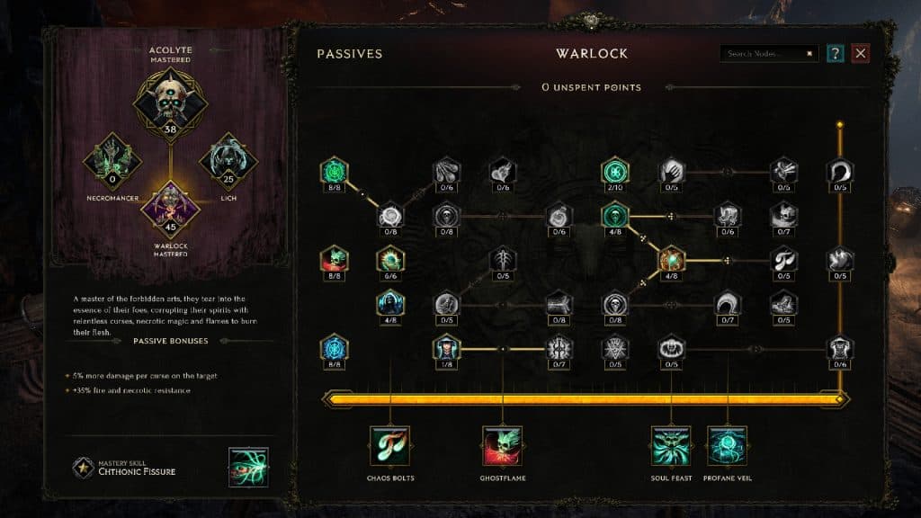 Last Epoch Skill Tree