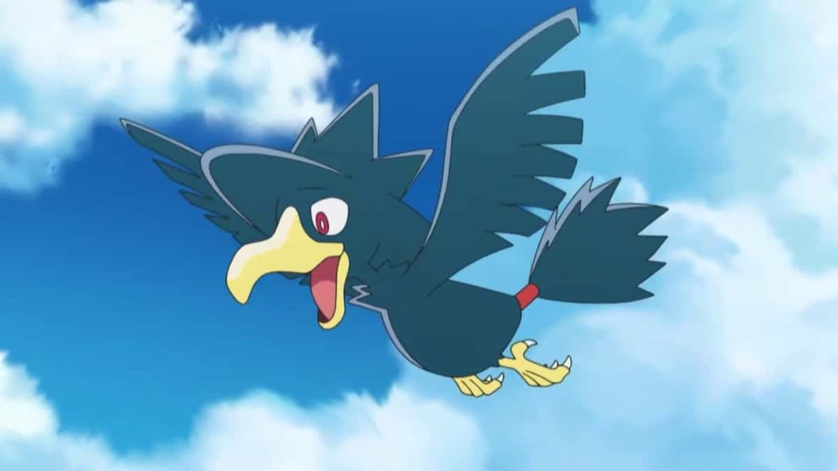 Murkrow from Pokemon anime.