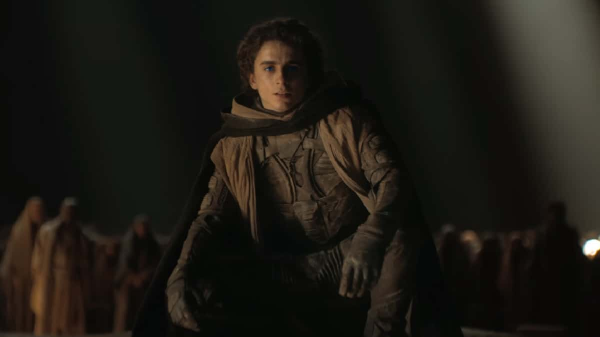 Timothée Chalamet in Dune 2 as Paul Atreides.