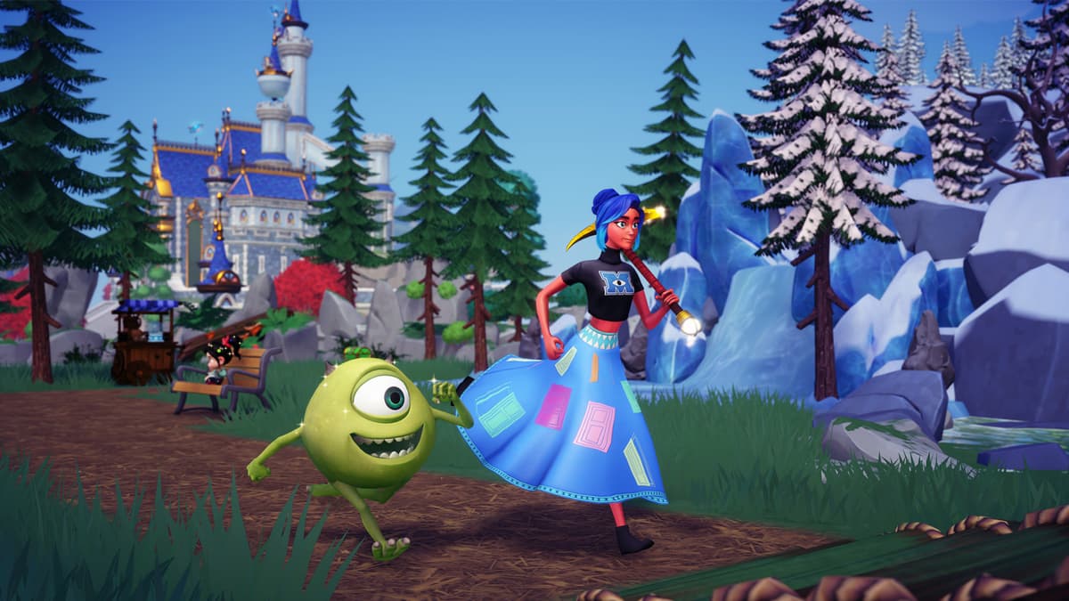 Disney Dreamlight Valley player with Mike Wazowski