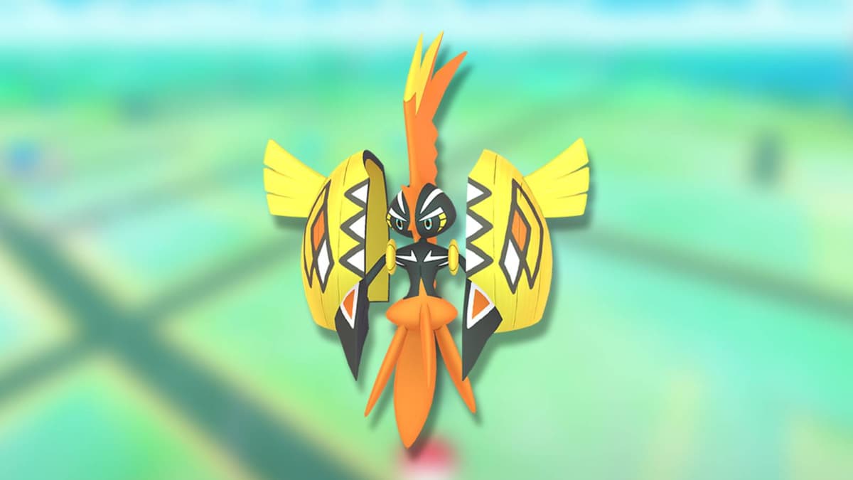 Tapu Koko appears against a blurred background