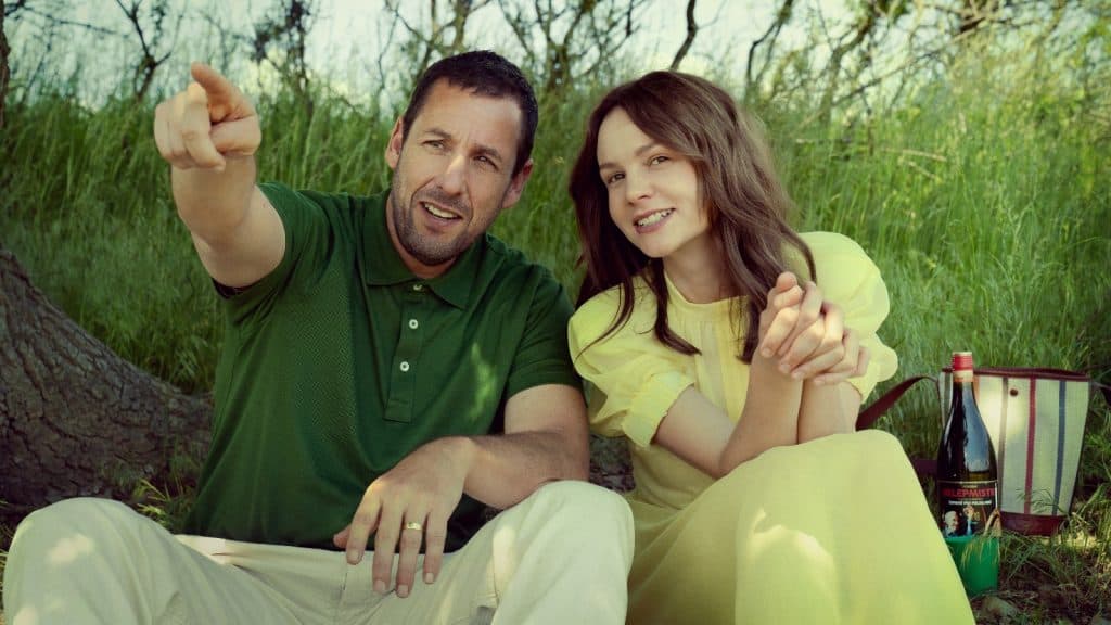 Adam Sandler and Carey Mulligan in Spaceman