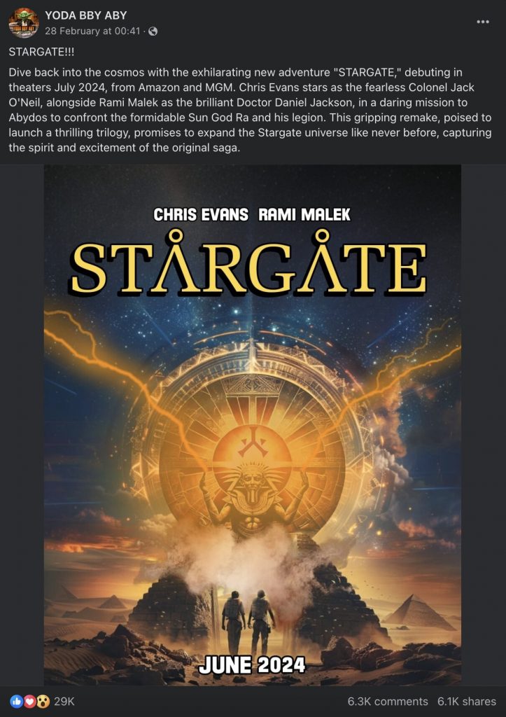 Is a Stargate Reboot Film Featuring Chris Evans in the Works?