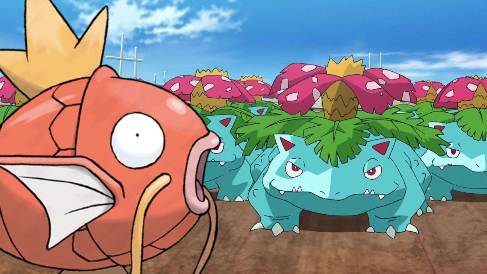 pokemon anime venusaur magikarp