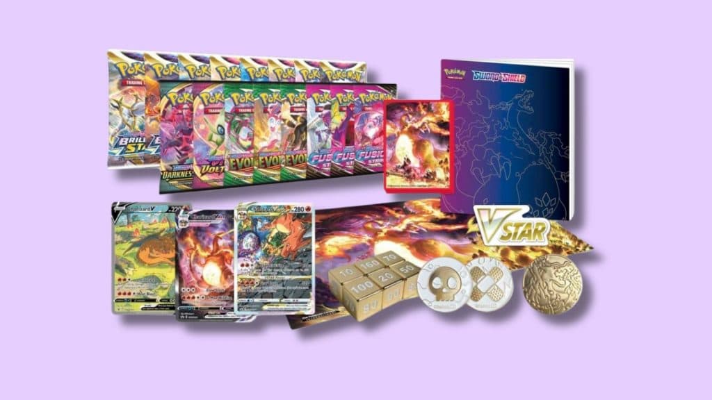 Charizard UPC contents.