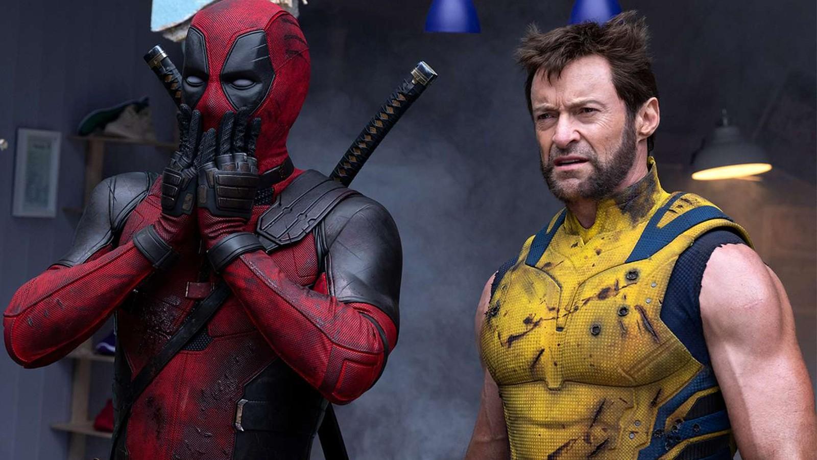 Ryan Reynolds and Hugh Jackman side-by-side in Deadpool & Wolverine.