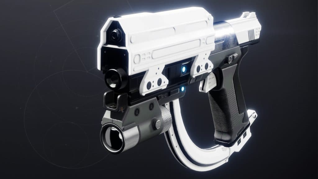 Forerunner exotic sidearm in Destiny 2.