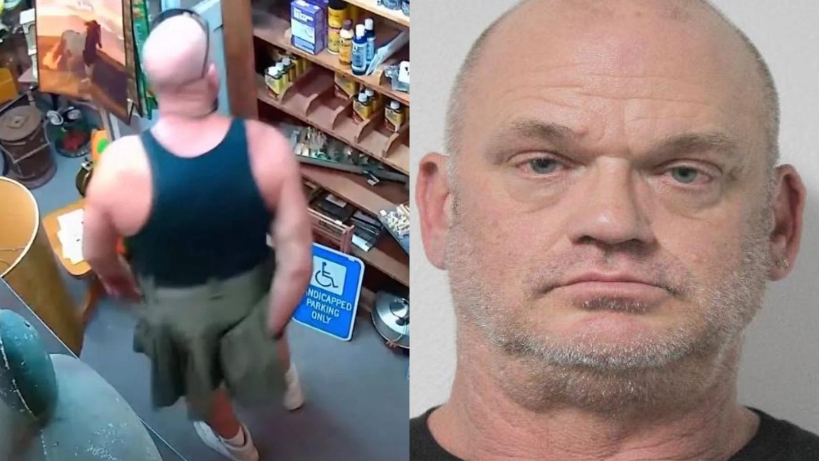 man arrested for putting antiques up his butt