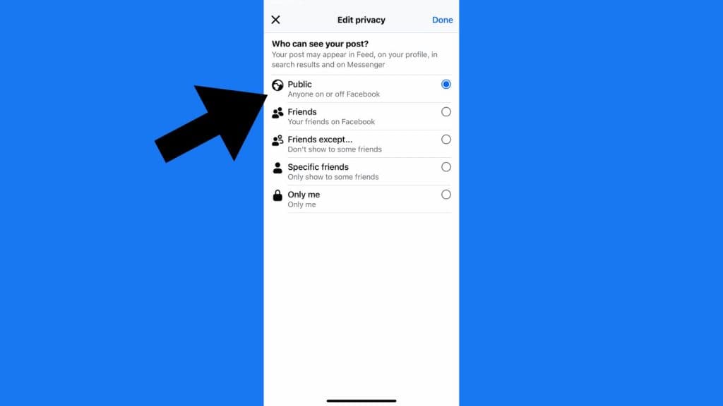 How to make a post public on Facebook