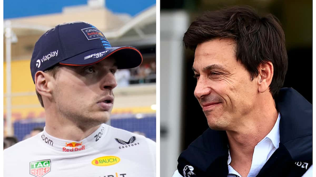 Max Verstappen and Toto Wolff