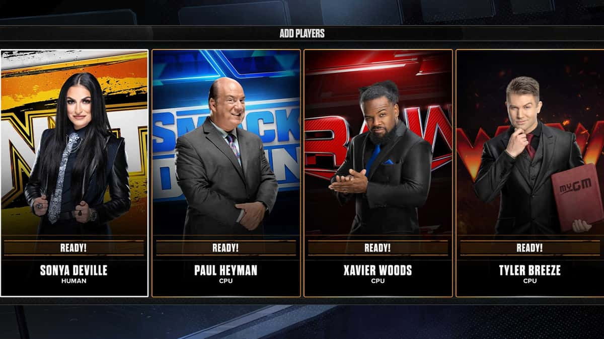 WWE 2K24 GM Mode menu