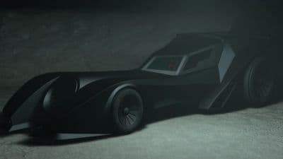 Black Grotti Vigilante parked in cave in GTA Online