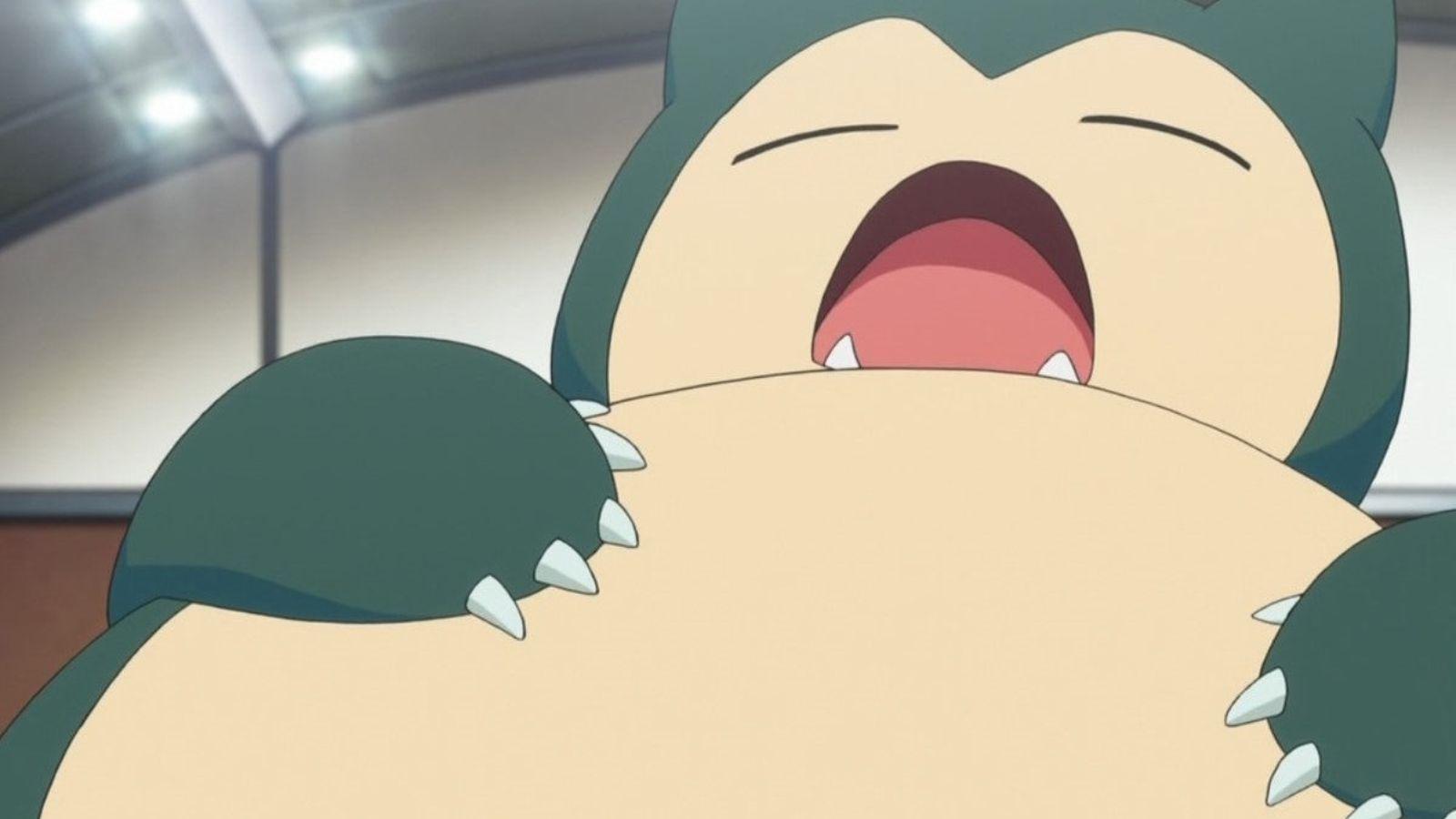 Snorlax from Pokemon anime.