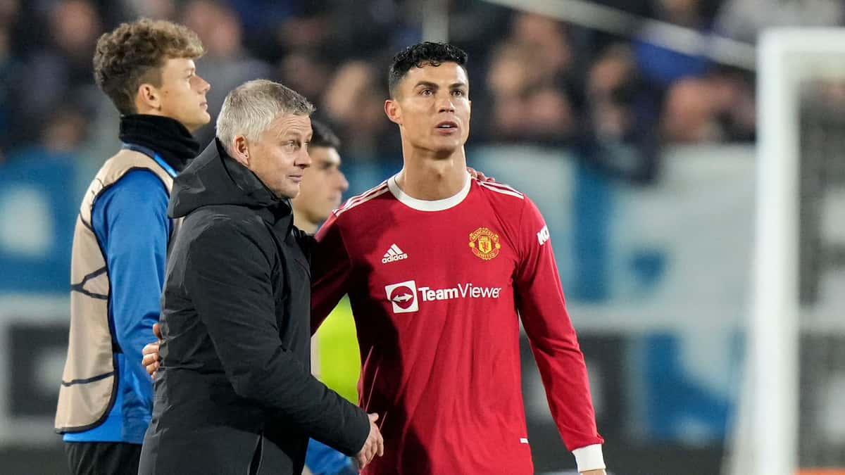 Ole Gunnar Solskjaer and Cristiano Ronaldo