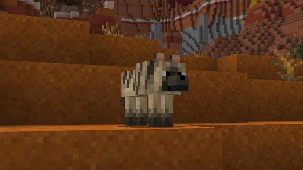 minecraft Striped wolf