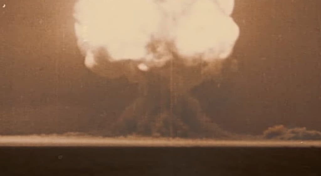 Image of nuclear explosion as show in Turning Point: The Bomb and the Cold War