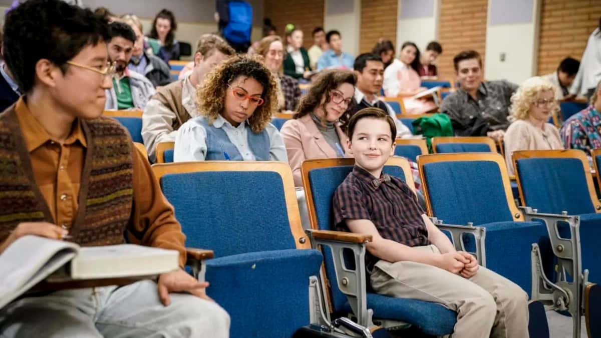 Sheldon Cooper at East Texas Tech in Young Sheldon