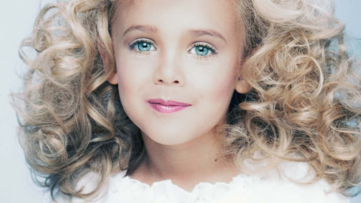 JonBenet Ramsey on the poster for docuseries 'What Really Hapened.'