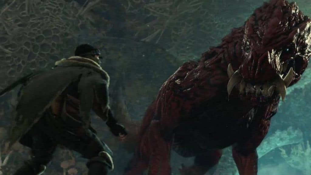 Hunter fighting an Odogaron