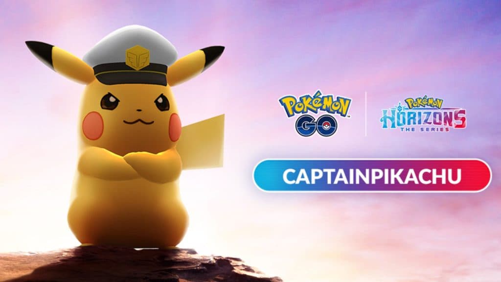 Pokemon Go captain Pikachu and code