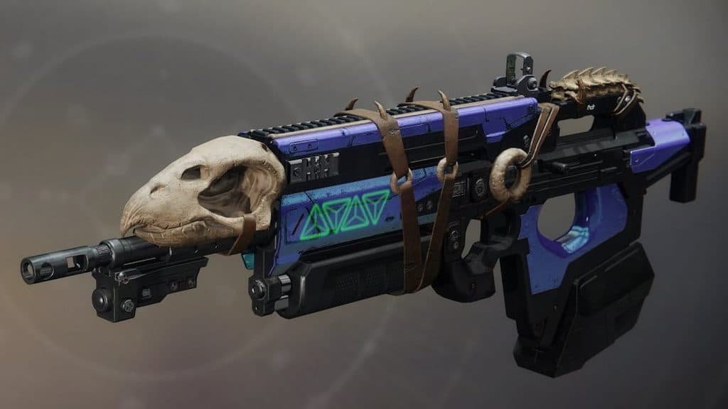 The Bad Juju exotic pulse rifle in Destiny 2.