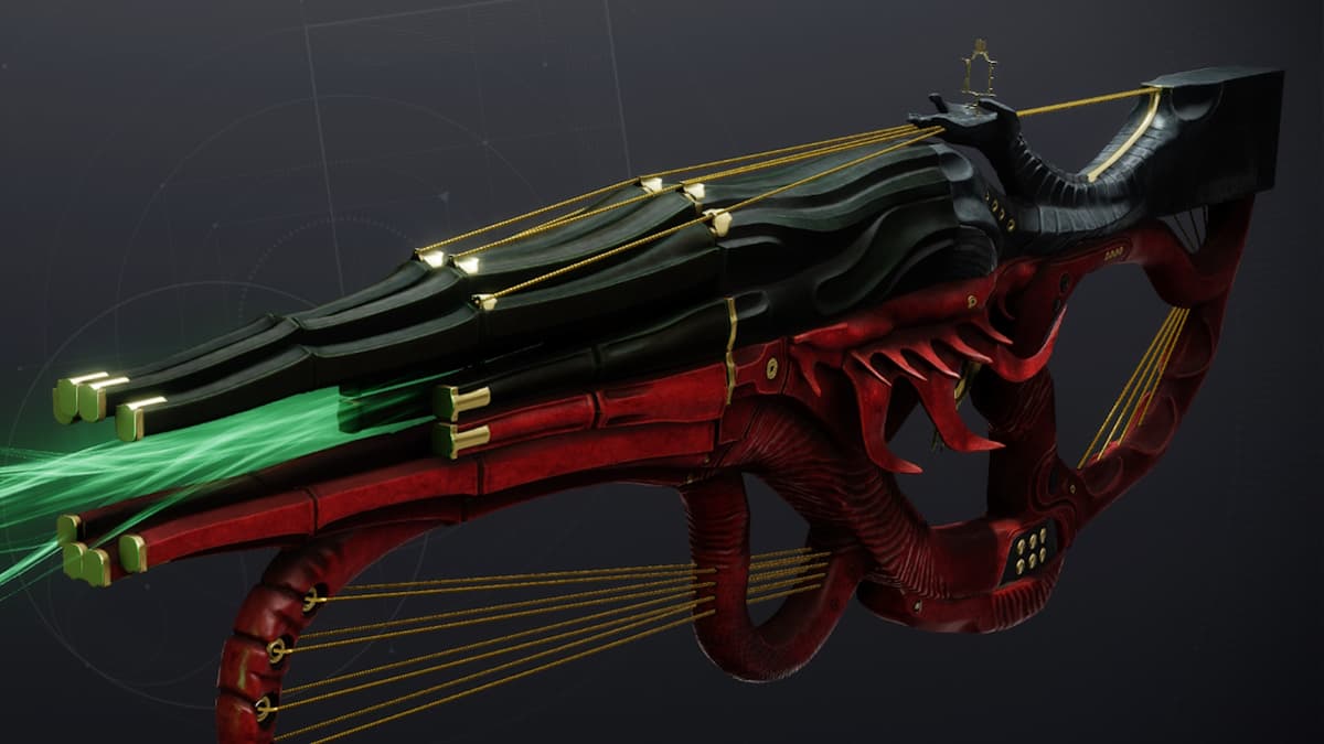 The Euphony exotic linear fusion rifle in Destiny 2.