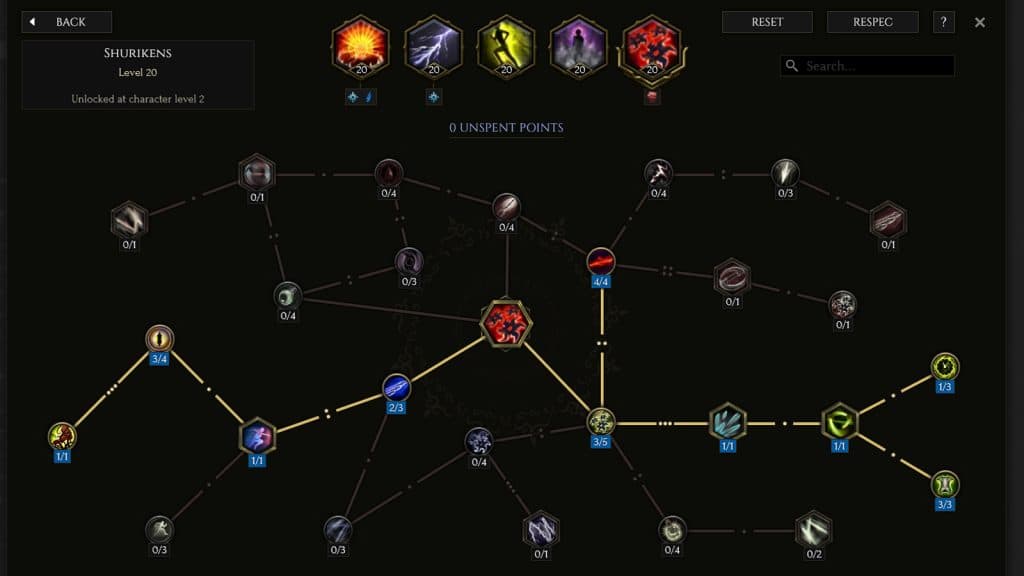 The Explosive Trap skill tree for the Blast Rain Marksman build in Last Epoch