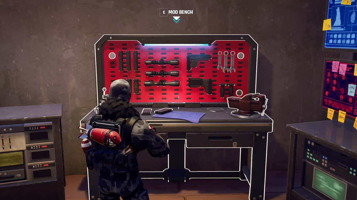 Fortnite Mod bench in Chapter 5 Season 3.