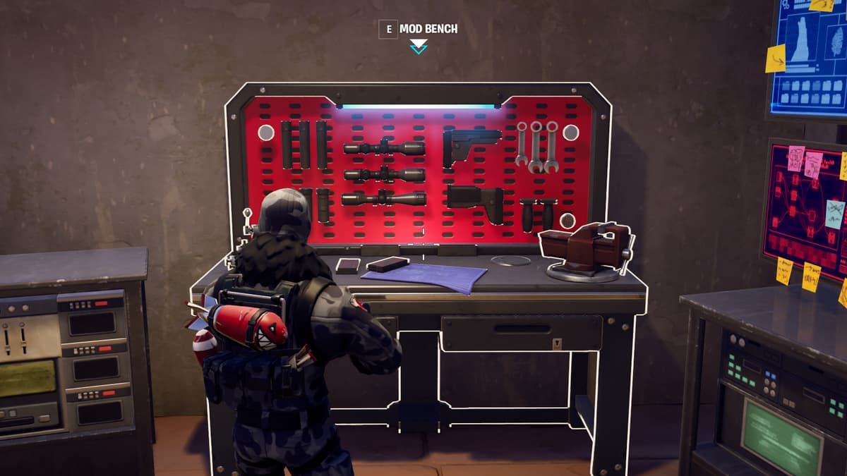 Fortnite Mod bench in Chapter 5 Season 3.