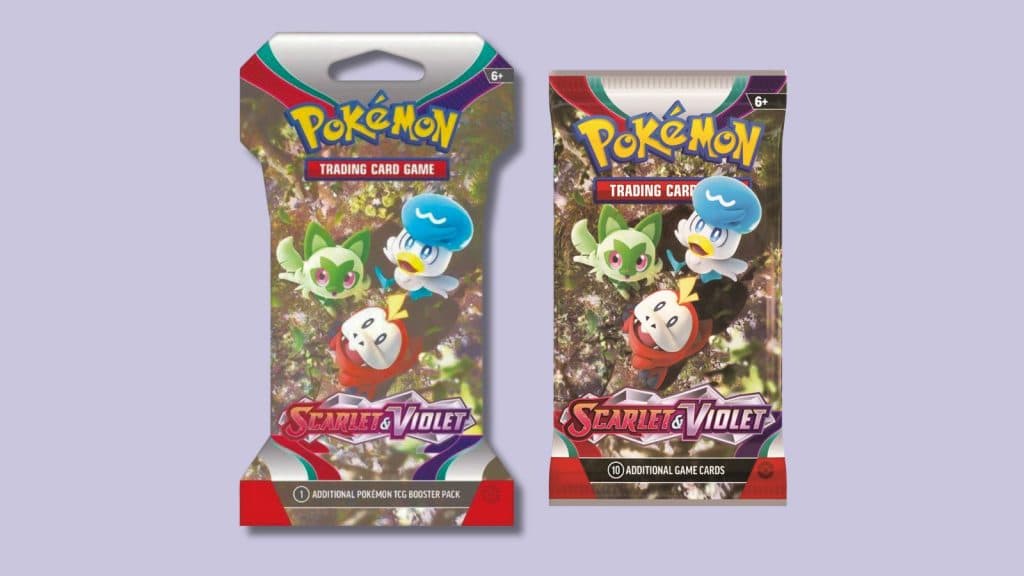 Pokemon Scarlet and Violet booster packs.